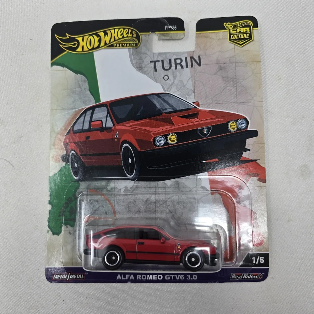 Brand New Hot Wheels Premium Alfa Romeo GTV-6 3.0 Turin Series Exotic Alfa Romeo